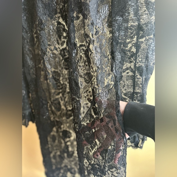 Vinage 70s Léo chevalier lace dress - Picture 5 of 16